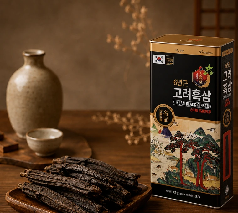 천일황 6년근 고려흑삼 제품