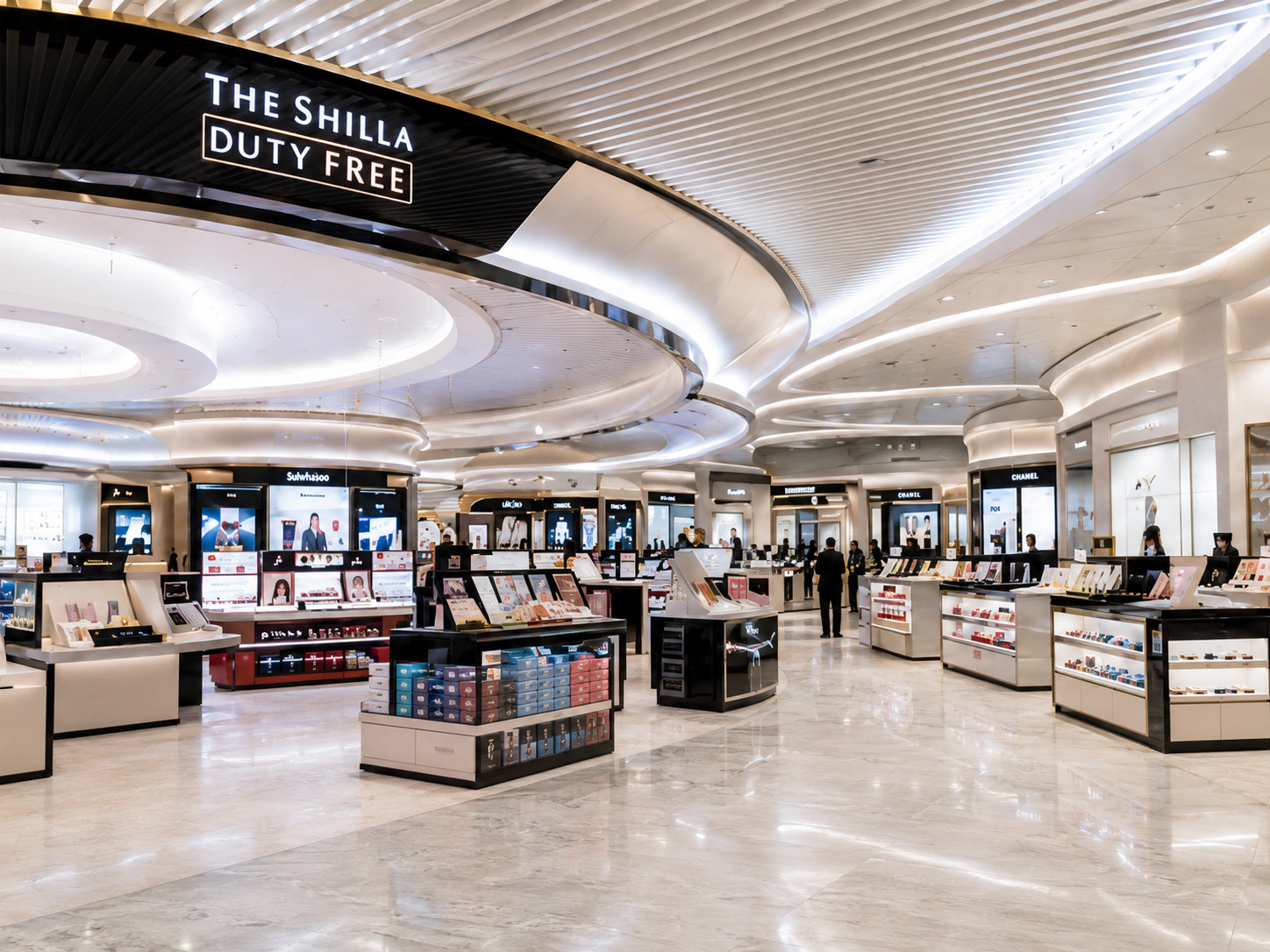 Duty free retail interior